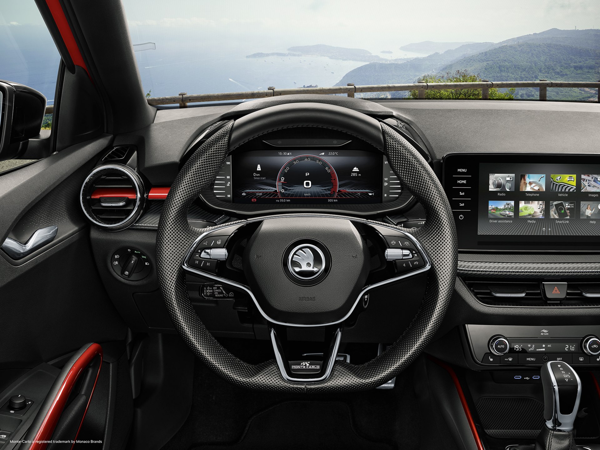 Škoda Fabia Monte Carlo interiér