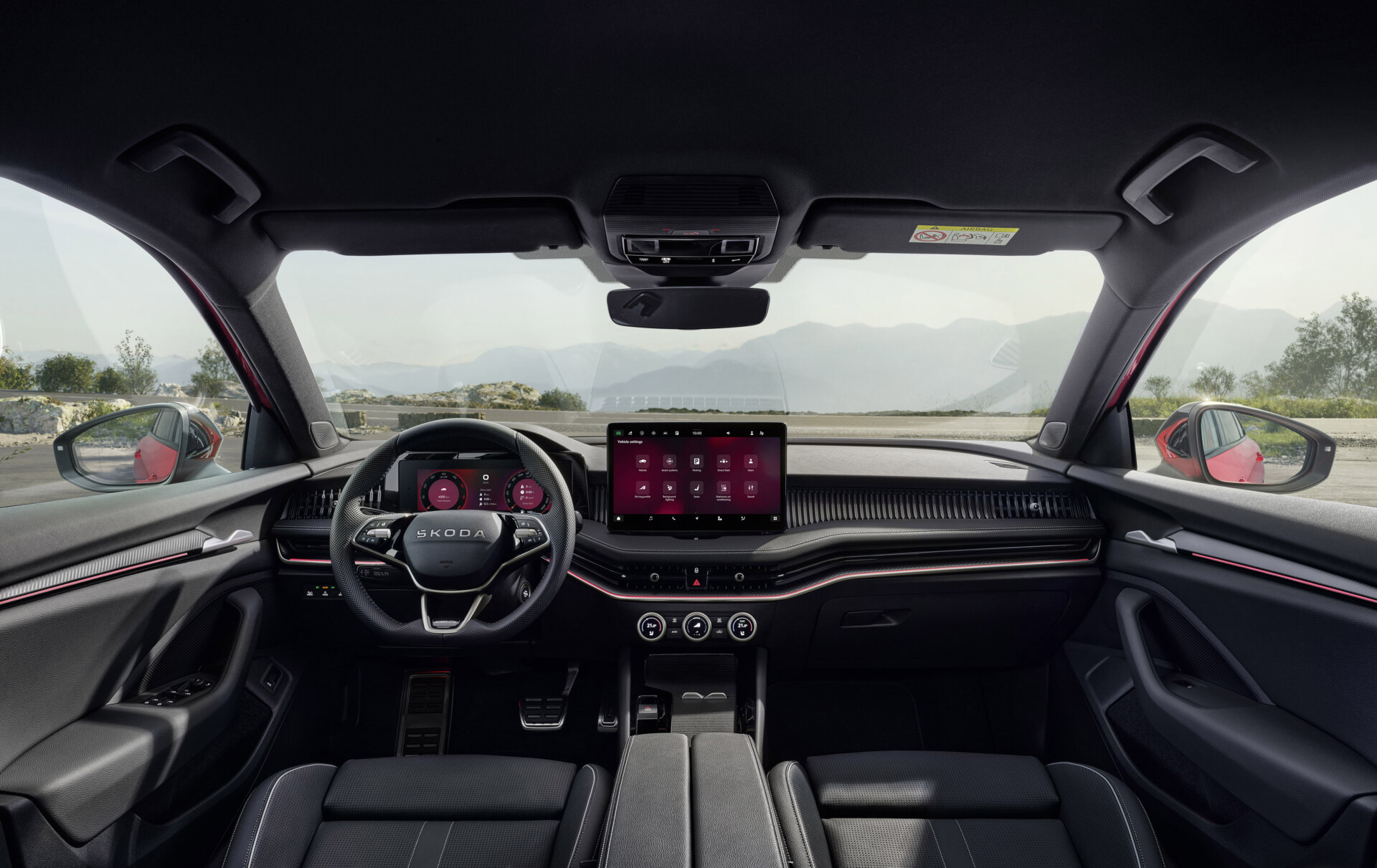 Škody Superb Sportline interiér
